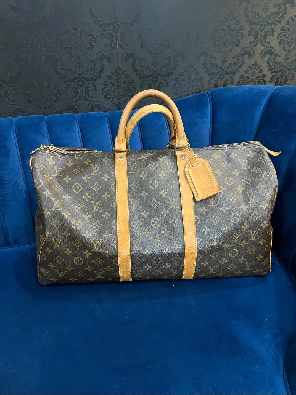 Louis Vuitton Monogram Canvas Keepall Duffel Trim